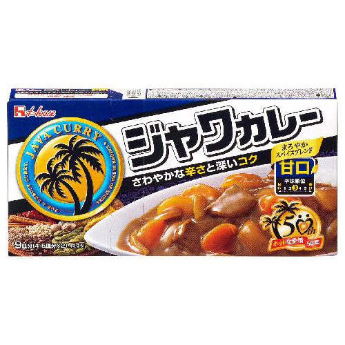 ハウス ジャワカレー 甘口 185g ×10 メーカー直送 ギフト プレゼント