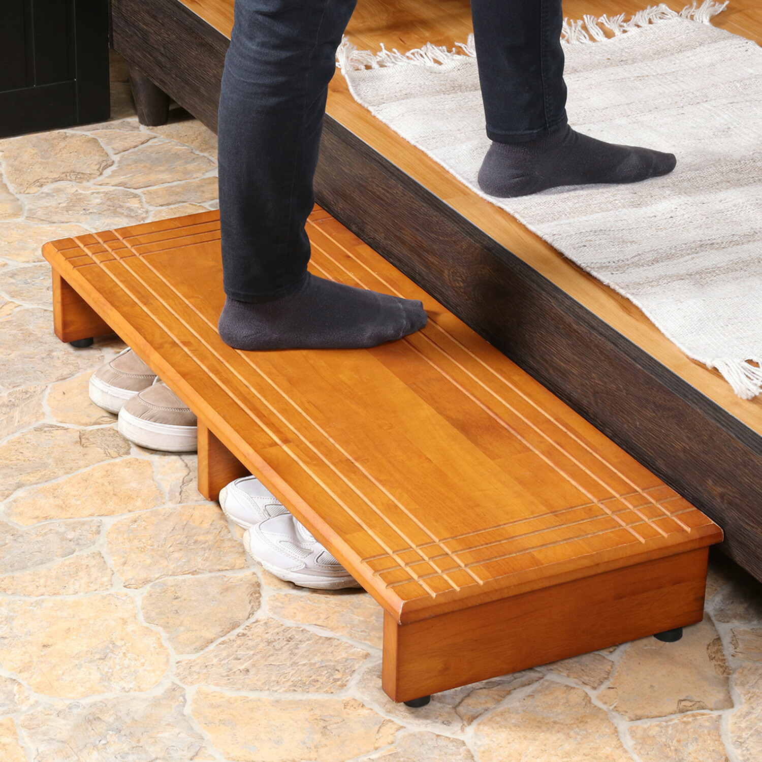 楽天市場】木製玄関踏み台 W900 D350 H132 踏み台 玄関 洗面所