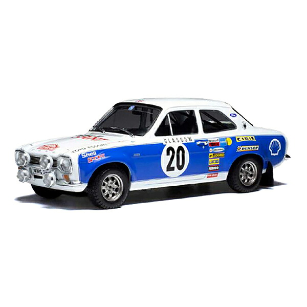 イクソモデル フォード エスコート MK I RS 1600 1973年モンテカルロラリー #20 H.Mikkola/J.Porter 18RMC140 ミニカー 1/18 IXOモデル
