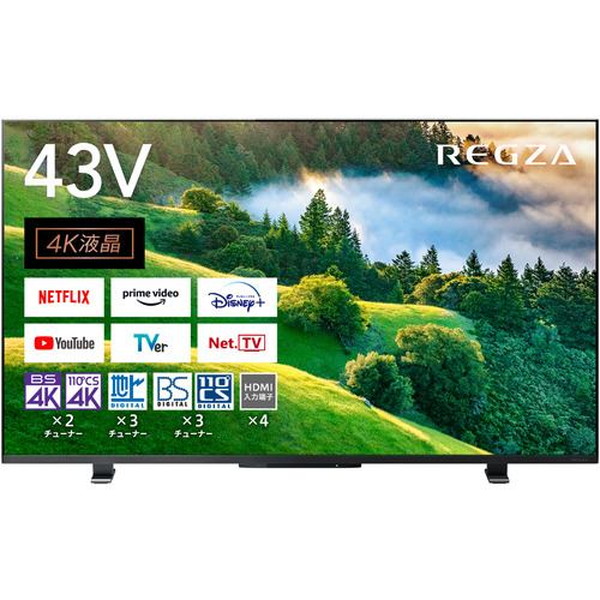 楽天市場】TVS REGZA 43V型 OS内蔵4K液晶ディスプレイ TD-B430N