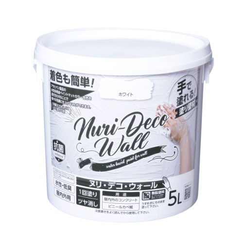 アサヒペン Nuri-Deco-Wall5L ヌリ・デコ・ウォール ホワイト