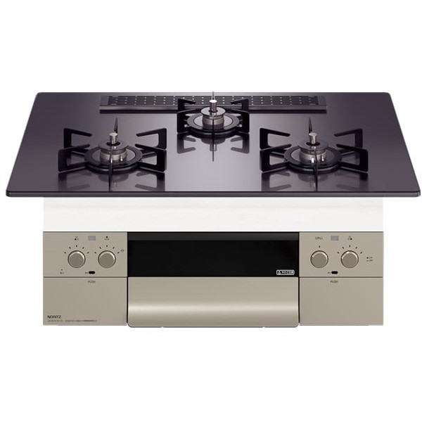 NORITZ N3WU2PWASQSTEC-LP Orche S-FLAT [ビルトインガスコンロ (プロパンガス用 3口 両側強火力 75cmタイプ)]｜XPRICE店