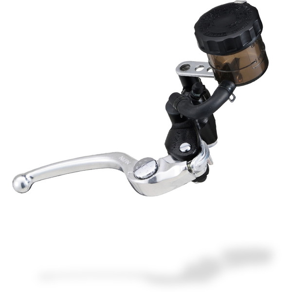 デイトナ D96872 ラジアルブレーキマスターシリンダー 縦型Φ19mm ブラックボディ/バフクリアーショートレバー スモークタンク｜XPRICE店