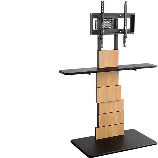 ホームテイスト BROT-SET デザインテレビスタンド ハイスイングタイプ 専用棚 SET [BROART-ブラート-] シャビーオーク