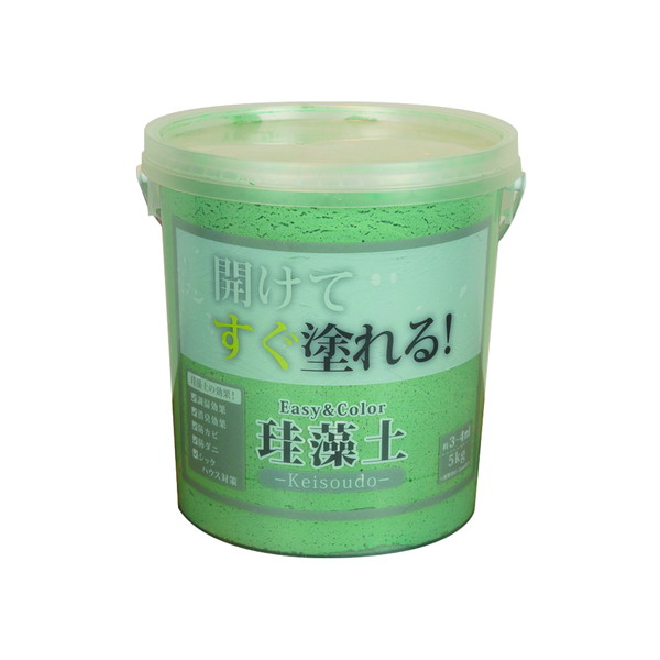 ワンウィル EASY&COLOR珪藻土5KG グリーン
