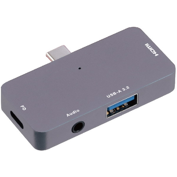 Nakabayashi UD-C02GY Type-Cドッキングステーション(3.5mm 4極付き) グレー 4,750円