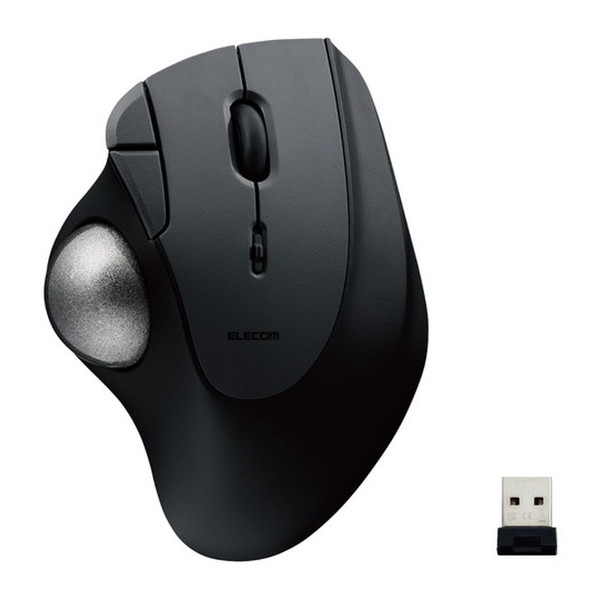 ELECOM M-IT10DRBK ブラック [トラックボール マウス (無線 5ボタン 人工ルビーユニット エルゴノミクス IST)]