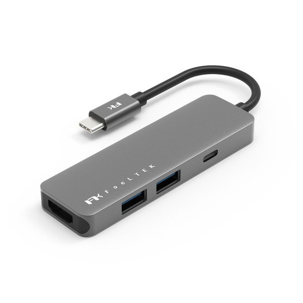 Feeltek HCM004AP2F [映像変換アダプタ 4K対応 (USB-C オス→メス HDMI / USB-Ax2+USB-Cメス給電 / USB Power Delivery対応)]