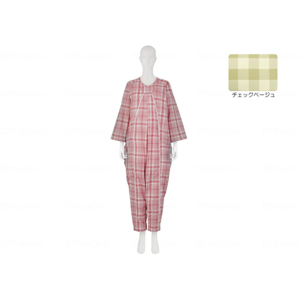 竹虎 フドーねまきA 厚手 チェックベージュ L 107094 メーカー直送｜XPRICE店
