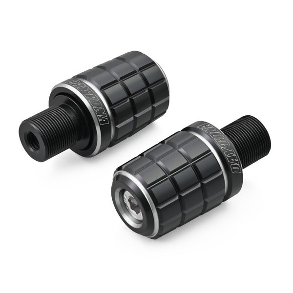 デイトナ D42607 PREMIUM ZONE バーエンド カワサキ(M17)用 BRICK アッシュシルバー