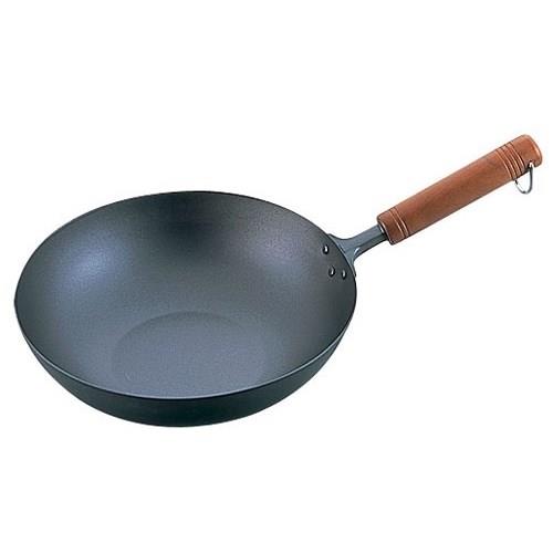長谷元 純チタン製 木柄炒め鍋30cm｜XPRICE店