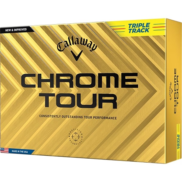 キャロウェイ CHROME TOUR(クロムツアー) ボール 2024年モデル トリプルトラック イエロー 1ダース(12個入り) 【日本正規品】 アウトレット エクプラ特割