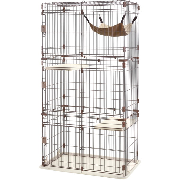 楽天市場】リッチェル リラックス キャットサークル S 2段 ブラウン 猫