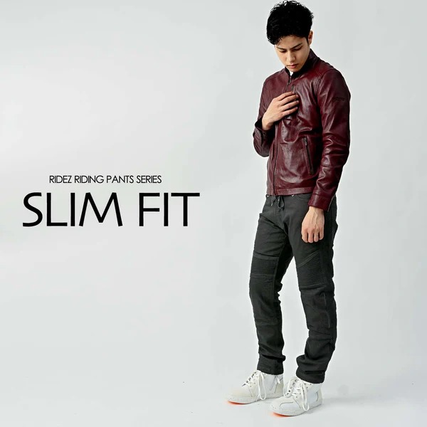 バイカー ジョガーパンツ ストレッチ スリム シャーリング ケブラーニット 耐熱 耐摩耗 ライダース RIDEZ ライズ RDB1032 SLIM FIT JOGGER PANTS BK S|XPRICE店
