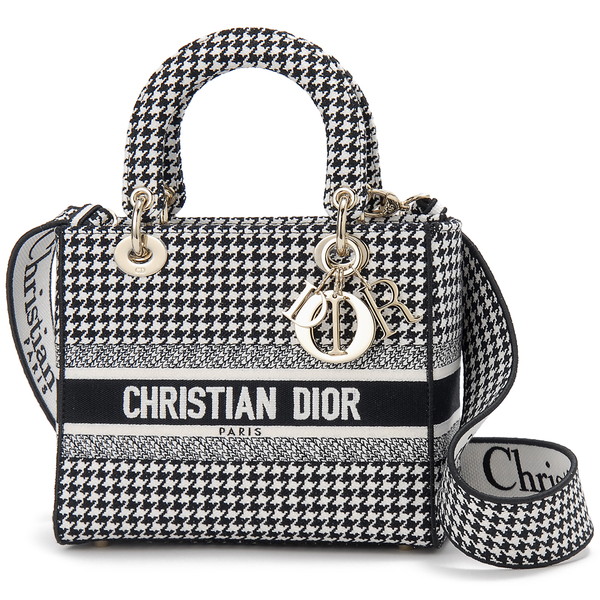 Christian Dior ディオール ミッツァ　 千鳥柄　ピンクベージュ Christian Dior ディオール ミッツァ 千鳥柄 ピンクベージュΩ