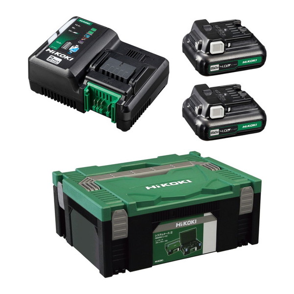 HiKOKI UC18YDML 2L [スターターキット2 2ポート 充電器 (10.8V蓄電池2個 システムケース2付)]｜XPRICE店