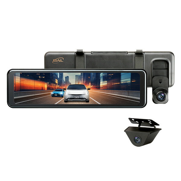 BALUCE3 バックミラー型モニター ドライブレコーダー 楽天市場】前後録画ドライブレコーダー ミラー BALUCE3 No.5710