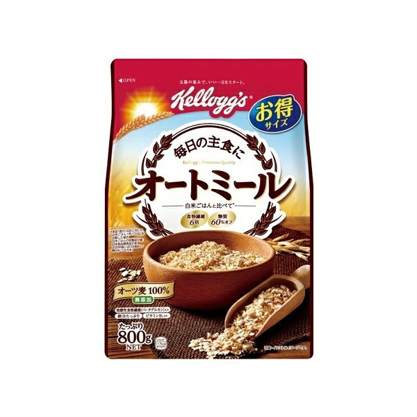 ケロッグ 日本ケロッグ オートミール 徳用 800g x6 メーカー直送 ギフト プレゼント