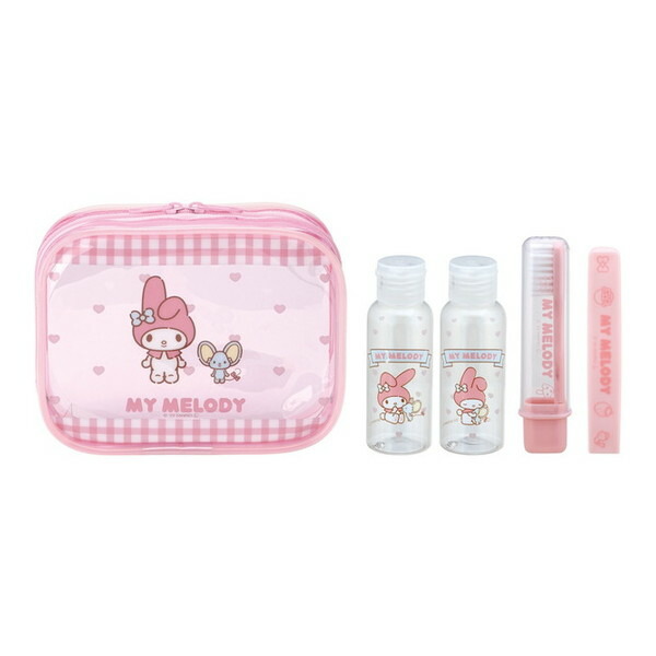 楽天市場】 ハローキティ トラベルセット 歯ブラシ くし ポーチ ボトル