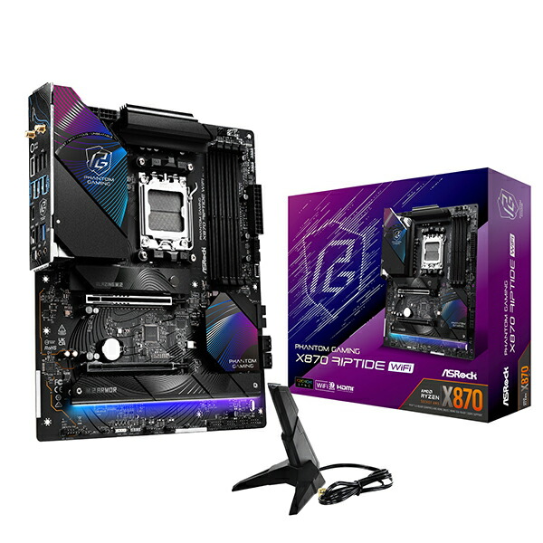 ASRock X870 Riptide WiFi Phantom Gaming [マザーボード] 【KK9N0D18P】