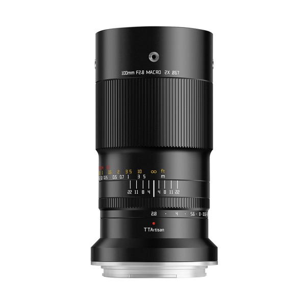 TTArtisan (銘匠光学) TT-100F28M-G ブラック 100mm f/2.8 MACRO 2X (富士フィルムGFX Gマウント) [中望遠マクロレンズ]