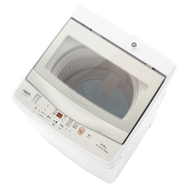 AQUA アクア　全自動洗濯機　AQW-KS6N 2022年製　6kg アクア 全自動洗濯機 AQW-KS6N(W) ホワイト 洗濯容量：6.0kg