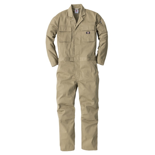 Dickies D766 カーキ L [T/Cストレッチツナギ]