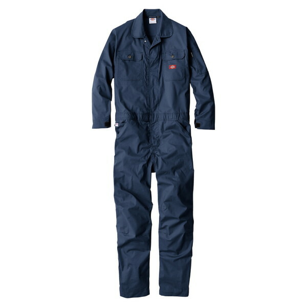 Dickies D746 ネイビー M [ストレッチCVC長袖ツナギ]