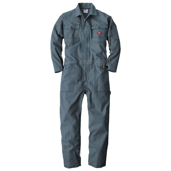 Dickies ストレッチヒッコリーツナギD-716 ネイビー LL [ストレッチヒッコリーツナギ]