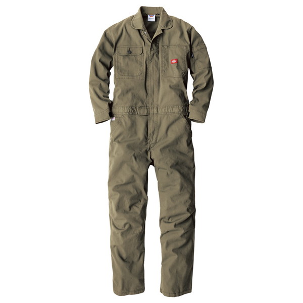 Dickies D736 オリーブ SS [ストレッチオックスツナギ]
