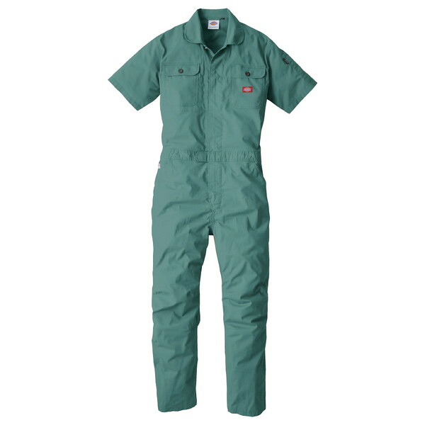 Dickies D749 グリーン 4L [ストレッチCVC半袖ツナギ] 5,275円