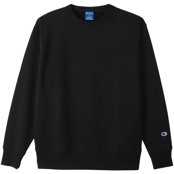 Champion C3XS060 ブラック M [クルーネックスウェットシャツ]