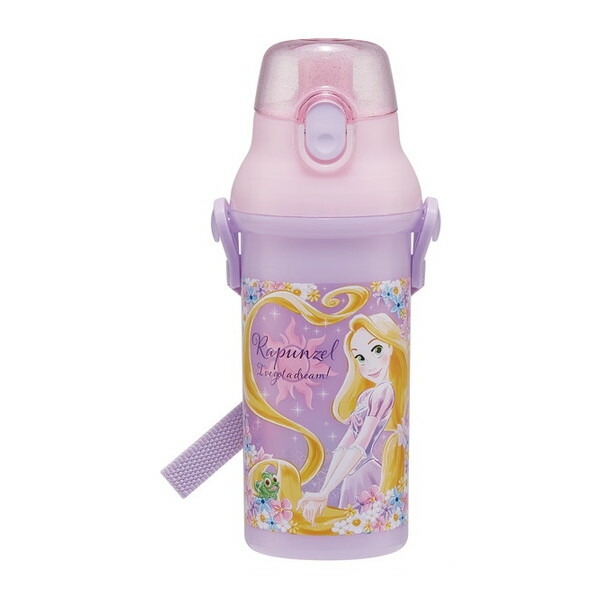 スケーター PSB5SANAG 塔の上のラプンツェル 25 ディズニー [水筒 (子供用 プラスチック 480ml ワンプッシュ開閉 抗菌 子供に優しい 軽量 抗菌加工 日本製)]画像