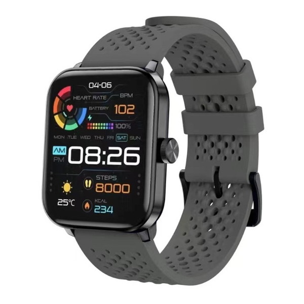 スマートウォッチ スマートR F-19 グレー 腕時計 時計 レディース メンズ 防水 運動 睡眠 血中酸素 心拍数 健康管理 誕生日 新生活 父の日 母の日 敬老の日 クリスマス プレゼント ギフト F19