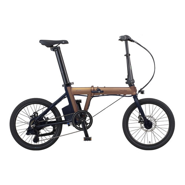 DAHON INTERNATIONAL ダホン インターナショナル K-ONE e-bike 電動フォールディングバイク 20インチ 外装7段変速 5段階アシストモード アルミフレーム Bronz ブロンズ [折りたたみ電動自転車]