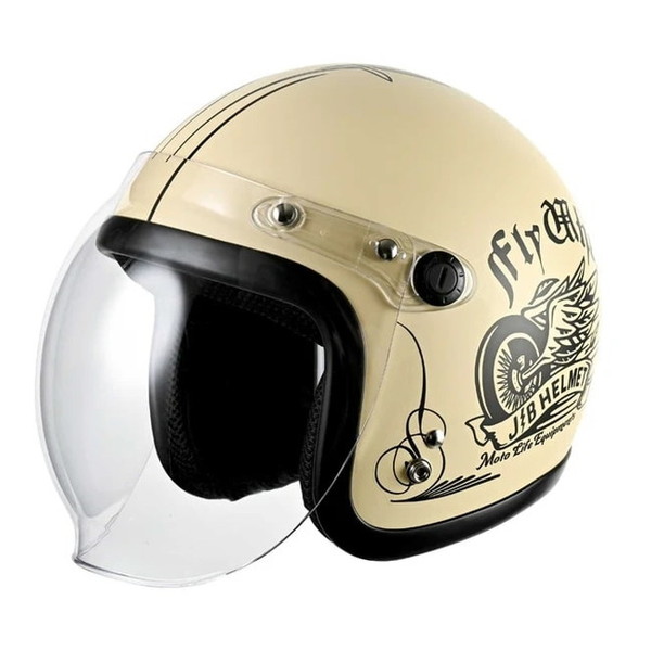 RIDEZ JB FLYWHEEL IVORY 57-60cm未満 [デザインジェットヘルメット]