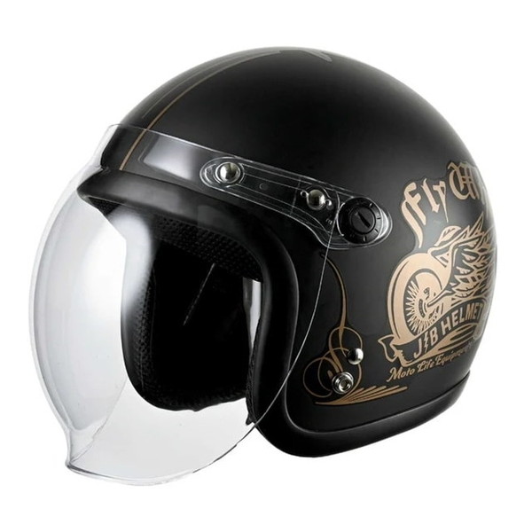 RIDEZ JB FLYWHEEL BLACK 57-60cm未満 [デザインジェットヘルメット]
