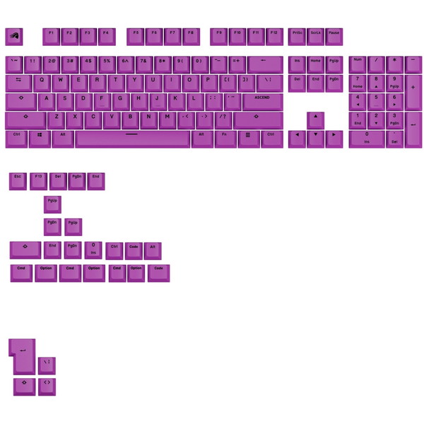 Glorious GLO-KB-ACC-KC-GPBT-BA-EPUR-US エピックパープル GPBT Basics Keycaps Epic Purple - US - Retail [キーキャップ]