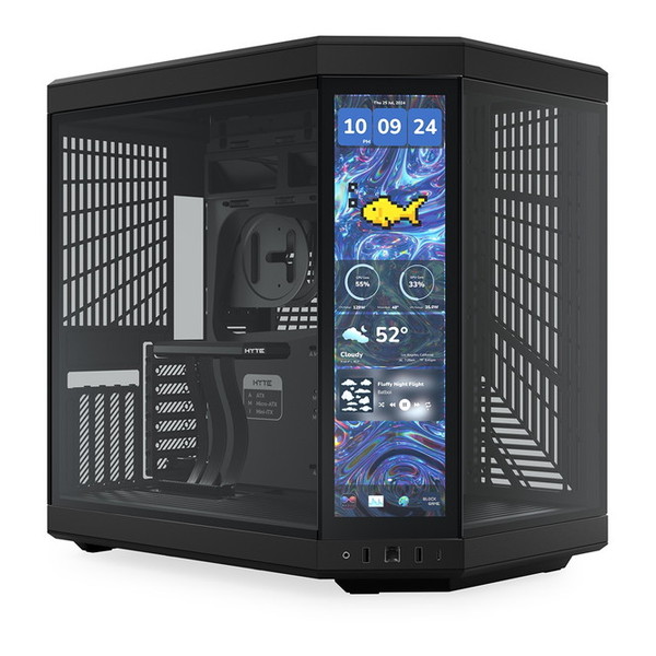 HYTE 14.9 Y70 Touch Infinite Black ブラック [ミドルタワーPCケース] 【KK9N0D18P】