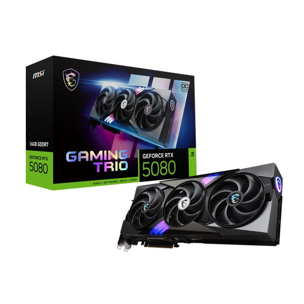 MSI GeForce RTX 5080 16G GAMING TRIO OC ブラック [グラフィックボード] 【KK9N0D18P】｜XPRICE店
