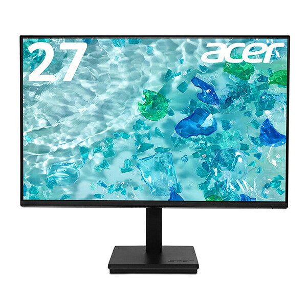 ACER V277Gbmix SDGs推進(27型 / 1920×1080 / HDMI D-Sub / ブラック / 2W+2Wステレオスピーカー / ゼロフレーム / IPS / 非光沢 / HDMIケーブル付 / センドバック5年保証 / 環境配慮モデル)
