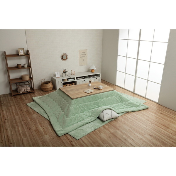 こたつ布団 イケヒコ・コーポレーション 1181670120411 ラピアス 大判長方形4尺 掛 PGN 205X245 ピスタチオグリーン メーカー直送 暖かい|XPRICE店