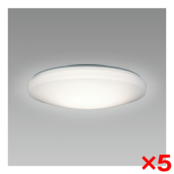 【5個セット】 シーリングライト 8畳 LED ホタルクス HotaluX HLDC08258 LEDシーリングライト 調色 調光 リモコン付き
