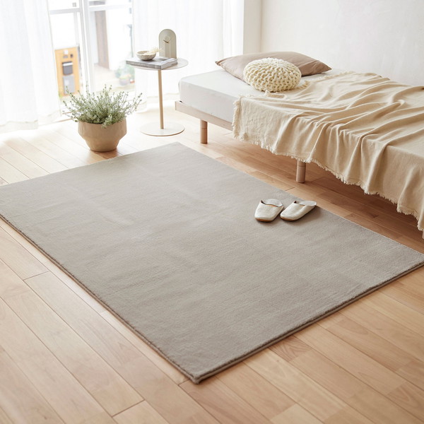 スミノエ ラグ ハク 90&times;190cm ベージュ 防炎 13139924-2-90190 メーカー直送｜XPRICE店