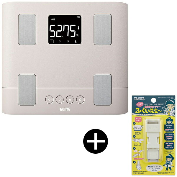 TANITA BC-332L-PK ピンク 体組成計 + RM-100 腹囲専用メジャー 教えて ふくい先生~ セット|XPRICE店