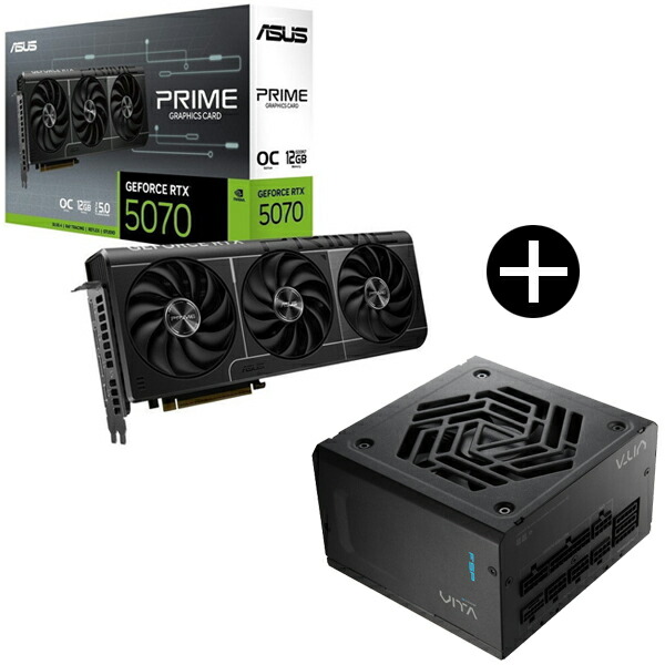楽天市場】ASUS PRIME-RTX5070-O12G グラフィックカード + FSP