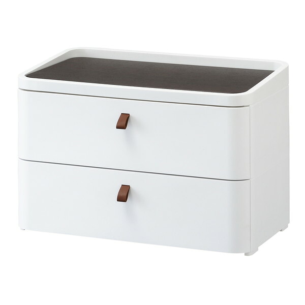 SANKA ロイヤルドロアー 722 WH/DBR [収納ケース 2段 (幅72cm)] メーカー直送｜XPRICE店
