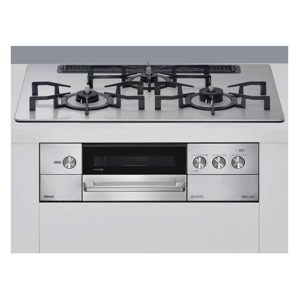 Rinnai RHS71W34ALRSR-13A シルバー グリレ [ビルトインガスコンロ(都市ガス用・右強火力・3口・75cm)]｜XPRICE店