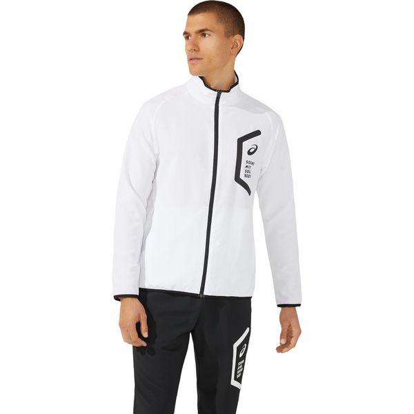 アシックス スポーツウエア TEAM HEX DRY CROSS JACKET BRILLIANT WHITE 2XL 2031E052 100