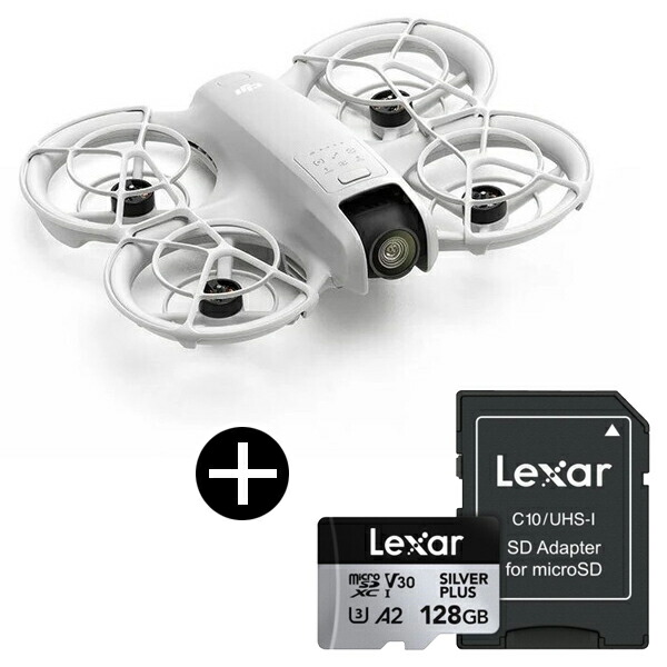 DJINeoFlyMoreコンボ + LEXAR LMSSIPL128G-BNANG Professional SILVER PLUS microSDXC UHS-I マイクロSDカード 128GB セット